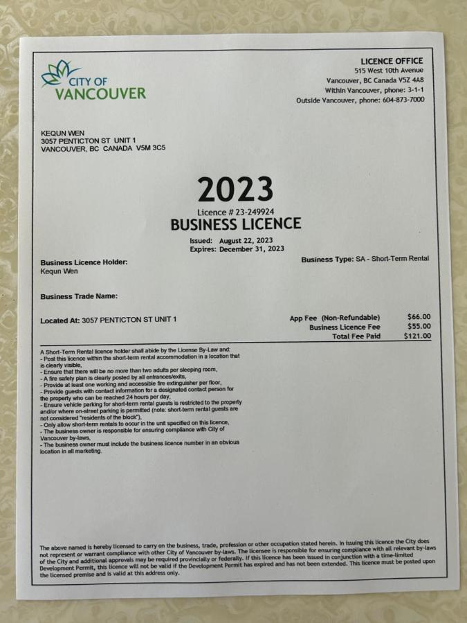 Milano Luxury Suites Vancouver Eksteriør billede